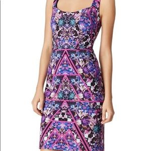 Nicole Miller ‘Terraform Power Net’ Print Stretch Sheath Dress